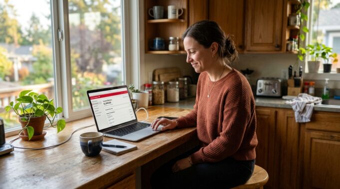 Where to Put Savings for Best Return: 4 Options Ranked by What Actually Matters where to put savings for best return woman opening online savings account on laptop